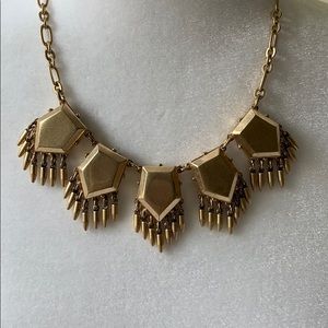 Gold statement necklace